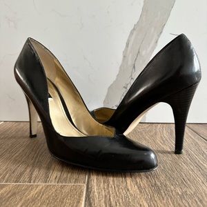 Nine West Classic Black Leather Pumps size 10